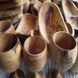 Verre à pied en bois d'olivier